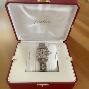 Pink Cartier Roadster Watch